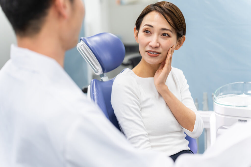 Japanese woman receiving counseling